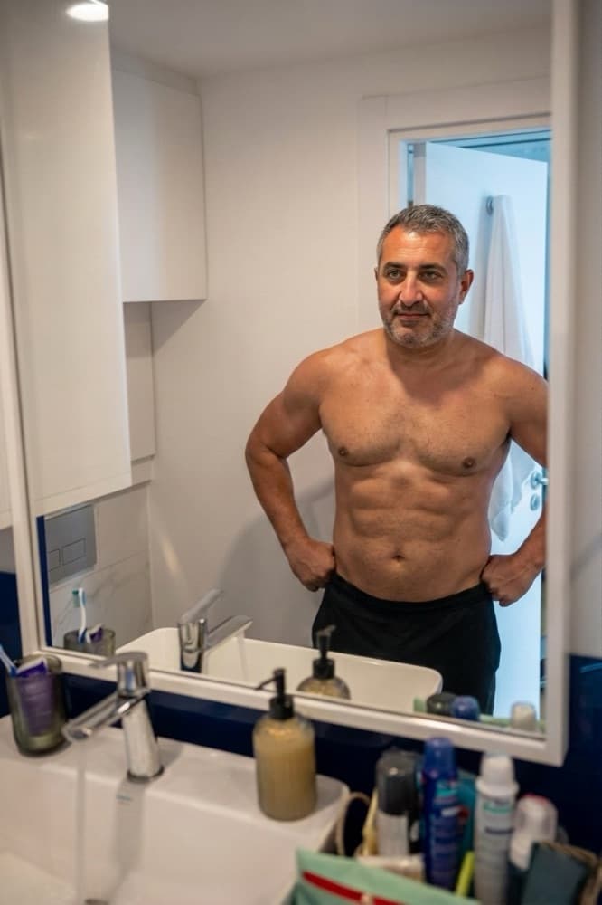 AI preview of the 15% bodyfat transformation
